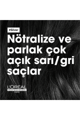 Loreal Professionnel Serie Expert Silver Çok Açık Sarı Gri ve Beyaz Saçlar İçin Renk Dengeleyici Mor Şampuanı 500 ML