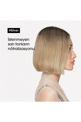 Loreal Professionnel Serie Expert Silver Çok Açık Sarı Gri ve Beyaz Saçlar İçin Renk Dengeleyici Mor Şampuanı 500 ML