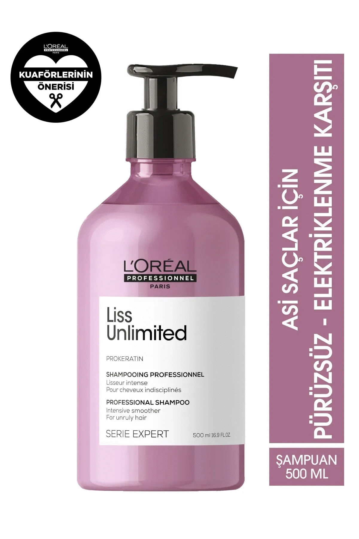 Loreal Professionnel Serie Expert Liss Unlimited Elektriklenme Karşıtı Ve Yumuşaklık Veren Şampuan 500 Ml