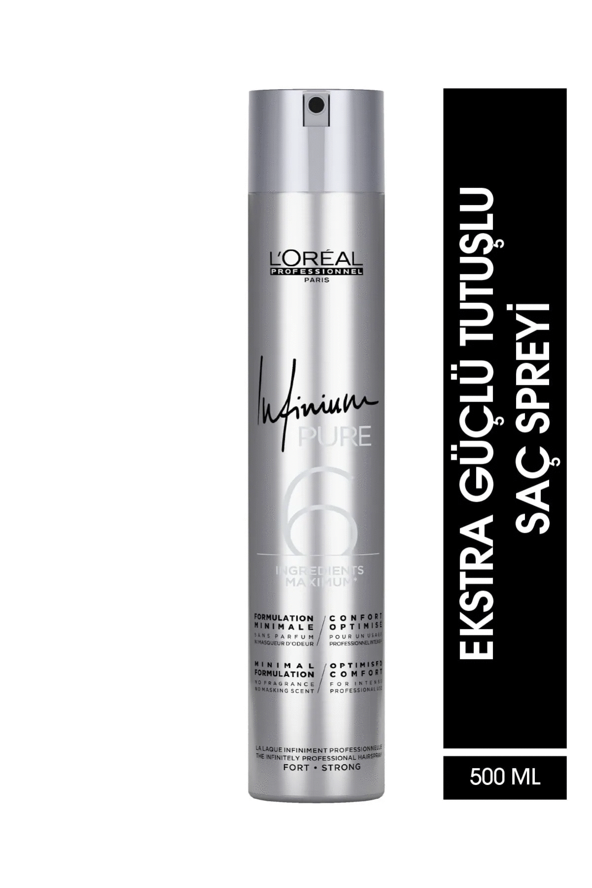 Loreal Professionnel Infinium Pure Ekstra Güçlü Tutuşlu Saç Spreyi 500 ml
