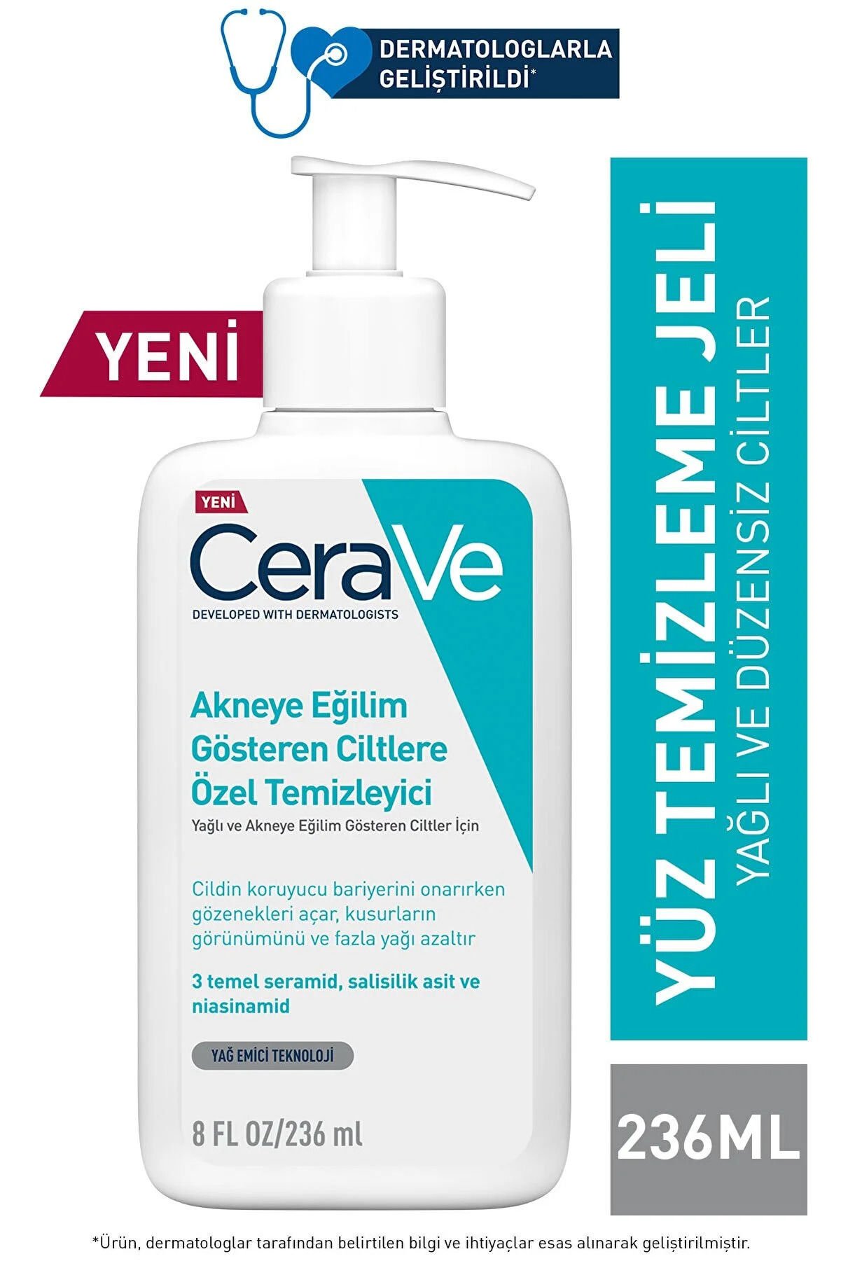 CeraVe Akneye Eğilim Gösteren Ciltler İçin Temizleyici 236ml