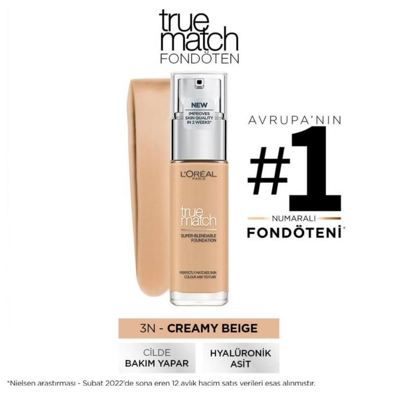 Loreal Paris True Match Foundation 3 N Neutral Undertone