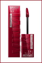 MAYBELLINE NEW YORK SUPER STAY VINYL INK UZUN SÜRE KALICI LİKİT PARLAK RUJ ROYAL 55