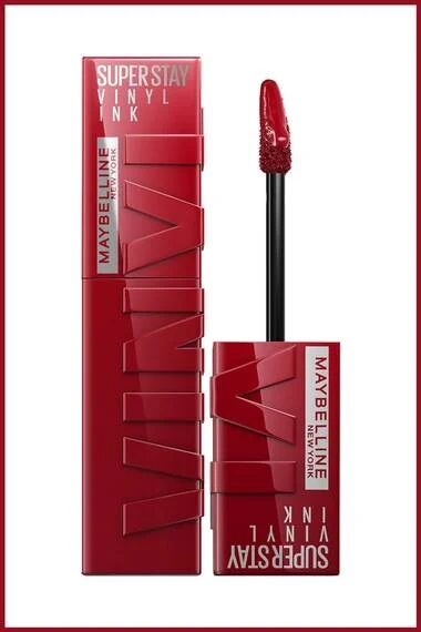MAYBELLINE NEW YORK SUPER STAY VINYL INK UZUN SÜRE KALICI LİKİT PARLAK RUJ LIPPY 10