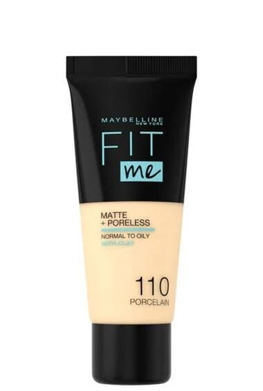 MAYBELLINE NEW YORK FIT ME MATTE + PORELESS FONDÖTEN PORCELAIN 110