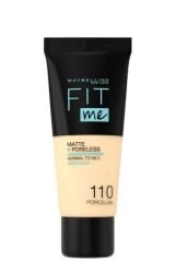 MAYBELLINE NEW YORK FIT ME MATTE + PORELESS FONDÖTEN PORCELAIN 110