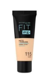 MAYBELLINE NEW YORK FIT ME MATTE + PORELESS FONDÖTEN IVORY 115
