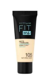 MAYBELLINE NEW YORK FIT ME MATTE + PORELESS FONDÖTEN NATURAL IVORY 105